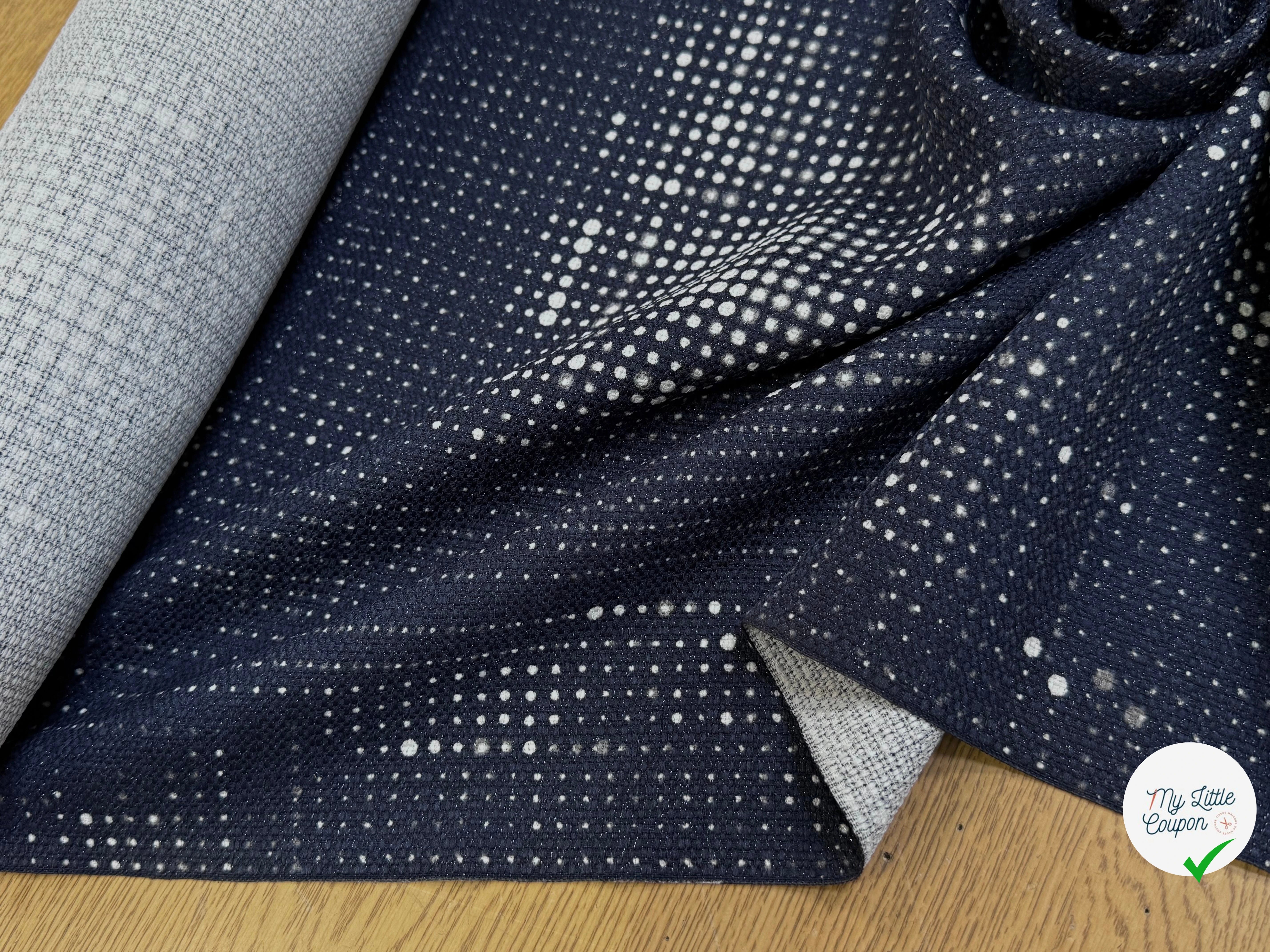 TOILE TISSÉE FOND MARINE SOUPLE - My Little Coupon