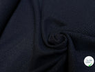 TOILE TRICOTÉE LÉGÈREMENT STRETCH NAVY 85% COTON - My Little Coupon