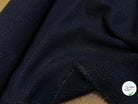 TOILE TRICOTÉE LÉGÈREMENT STRETCH NAVY 85% COTON - My Little Coupon