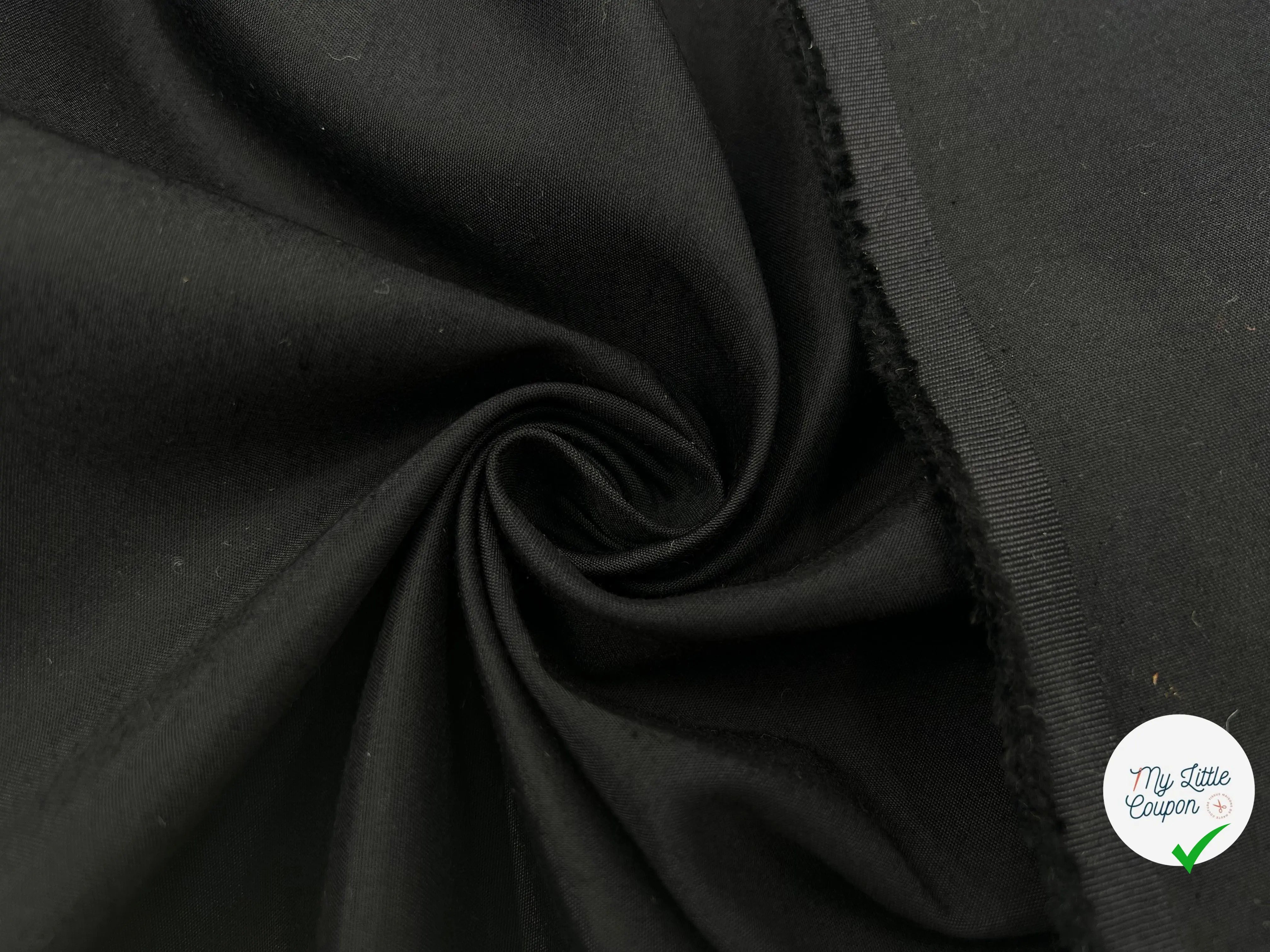 TOILE VISCOSE NOIRE - My Little Coupon - tissu - coudre