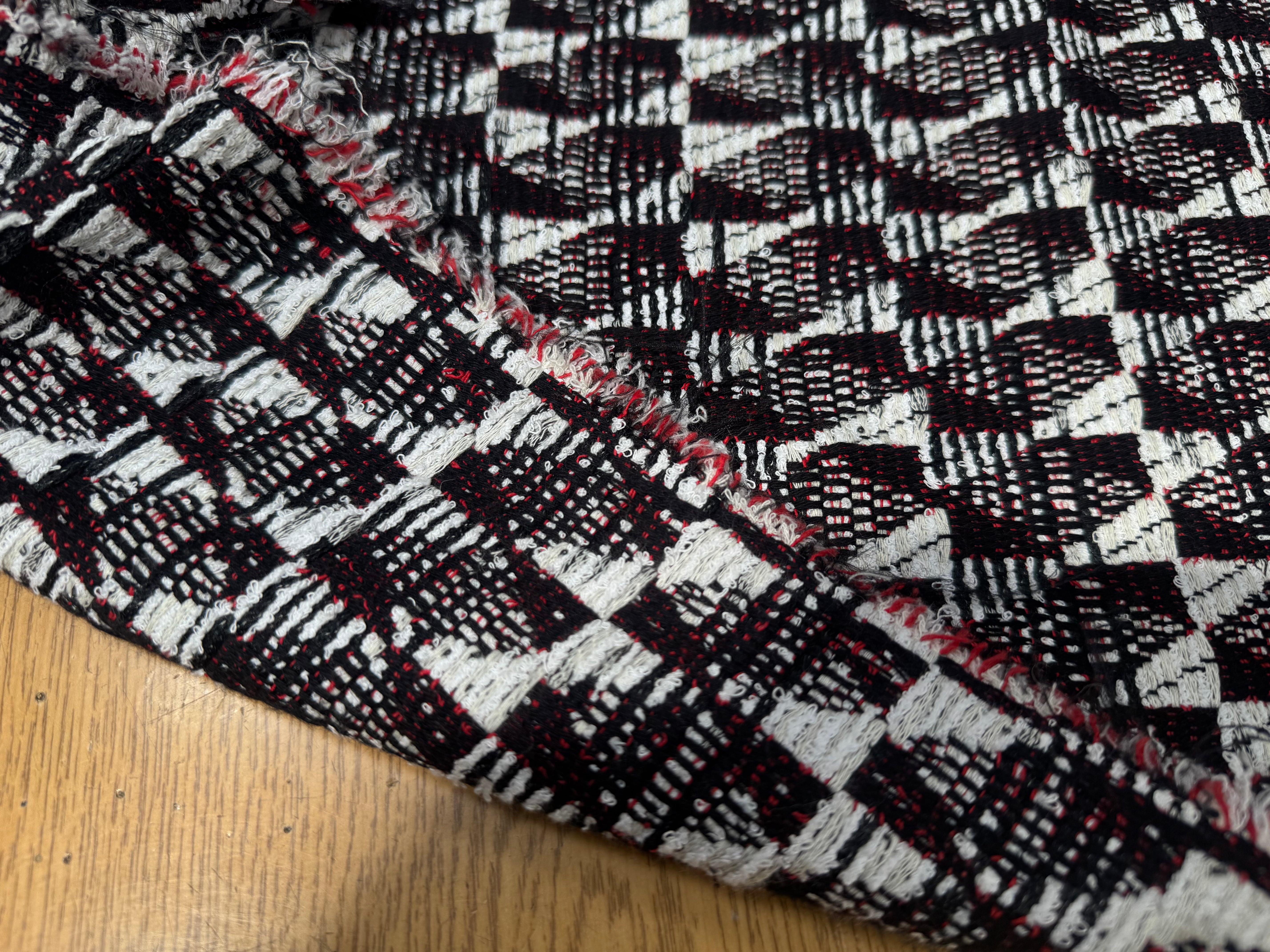 TWEED 100% COTON FORMES GEOMETRIQUES - My Little Coupon