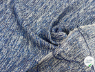 TWEED 50% COTON FILS BLEU BLANC - My Little Coupon