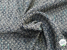 TWEED AVEC ARMATURE BLANCHE ET FOND BLEU MARINE ET BLEU CYAN - My Little Coupon