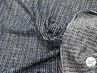TWEED BLEU MARINE ET BLANC COTON ET LUREX - My Little Coupon