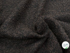 TWEED BOUCLETTE 100% LAINE MARRON - My Little Coupon