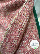 TWEED BOUCLETTE 100% LAINE ROSE CHIC TAILLEUR - My Little Coupon