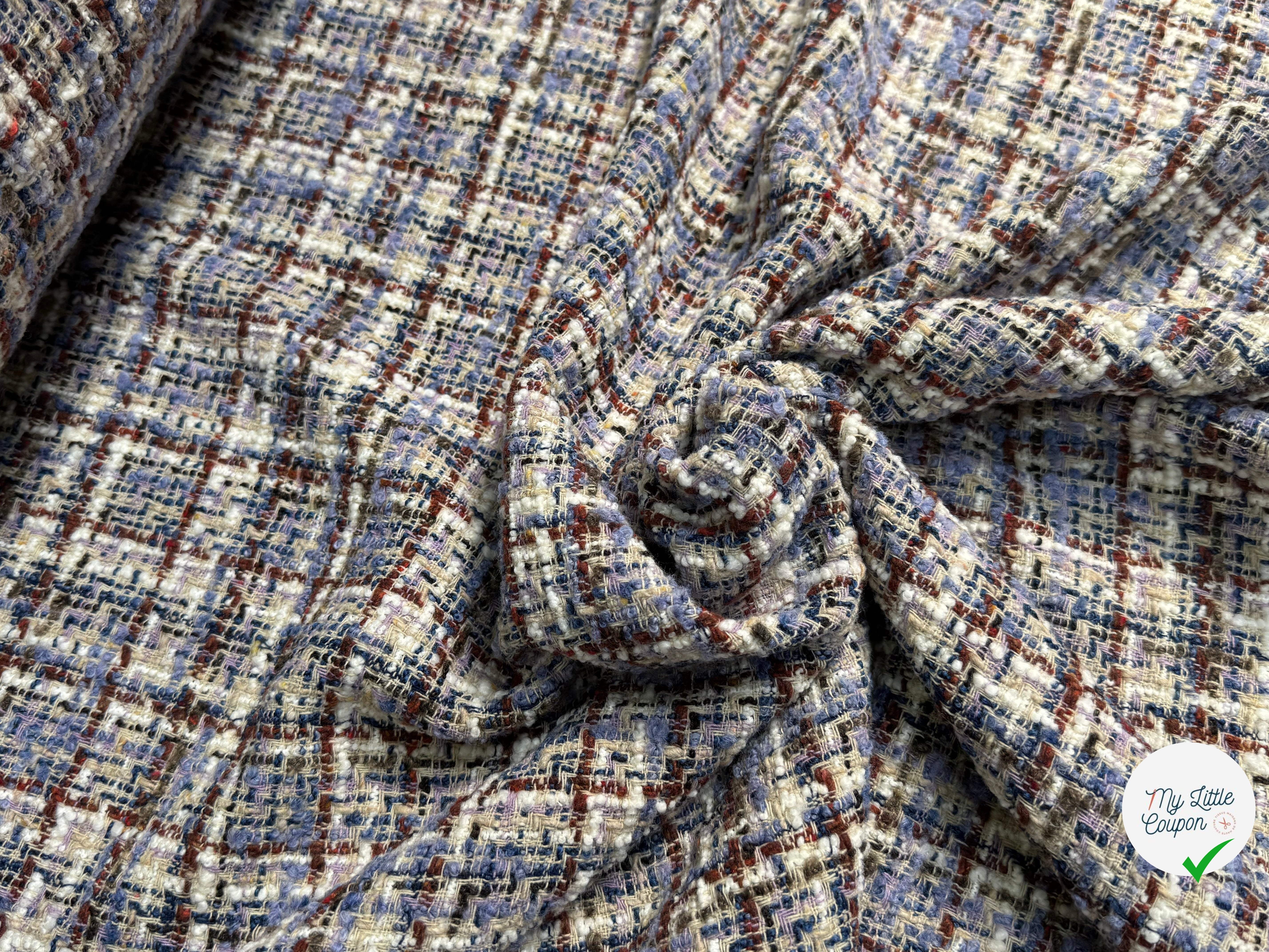 TWEED BOUCLETTE 31% LAINE MULTICO FAITRIVIA - My Little Coupon