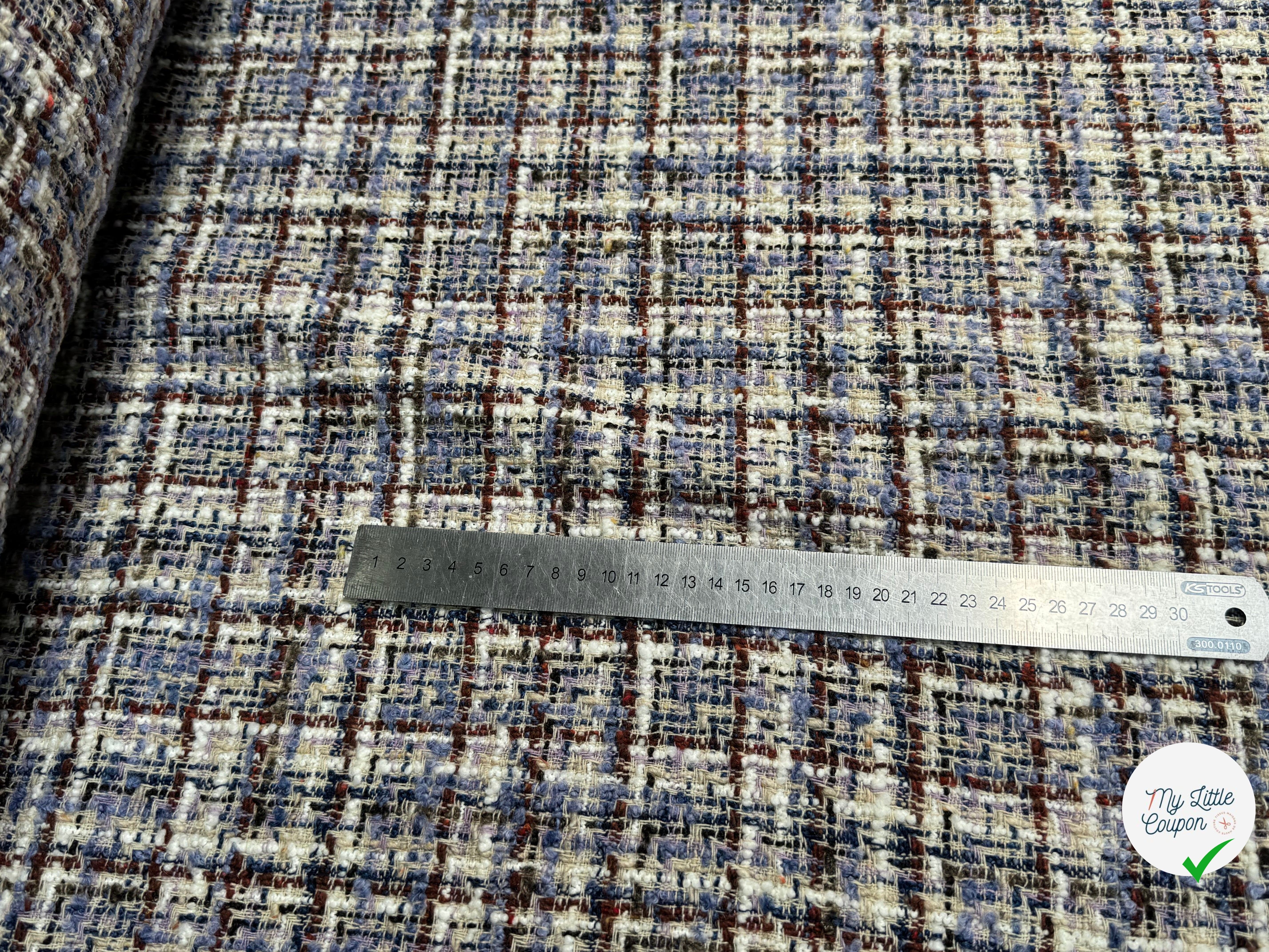 TWEED BOUCLETTE 31% LAINE MULTICO FAITRIVIA - My Little Coupon