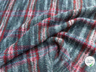 TWEED BOUCLETTE 56% LAINE BLEU À CARREAUX GIOVIXEN - My Little Coupon