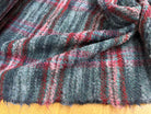 TWEED BOUCLETTE 56% LAINE BLEU À CARREAUX GIOVIXEN - My Little Coupon