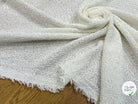 TWEED BOUCLETTE  BLANC 100% COTON - My Little Coupon