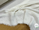 TWEED BOUCLETTE  BLANC 100% COTON - My Little Coupon