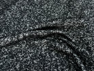 TWEED BOUCLETTE CHINÉ BLANC NOIR 100% LAINE - My Little Coupon