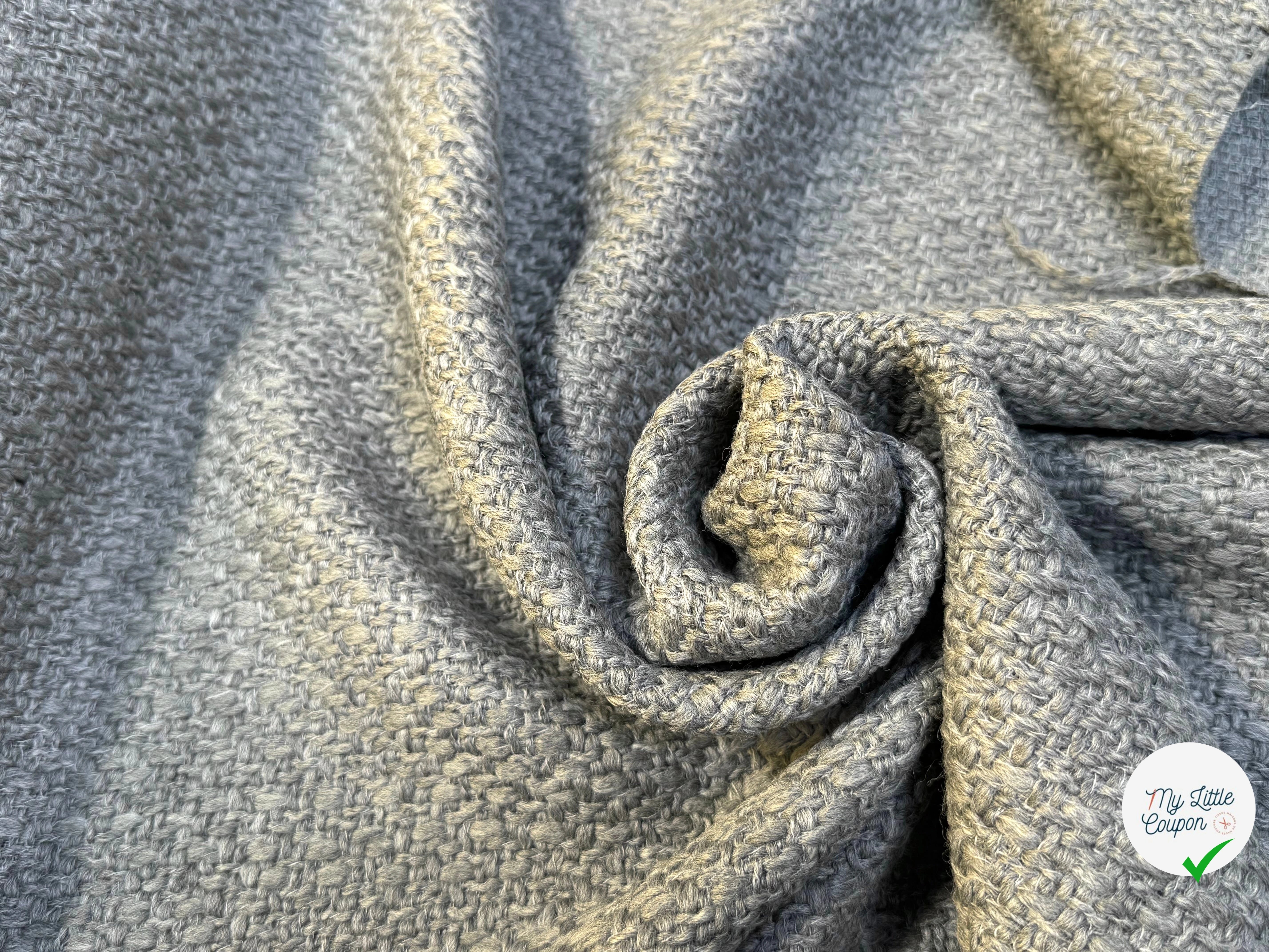 TWEED BOUCLETTE DE LAINE GRIS ULTRA BEAU - My Little Coupon