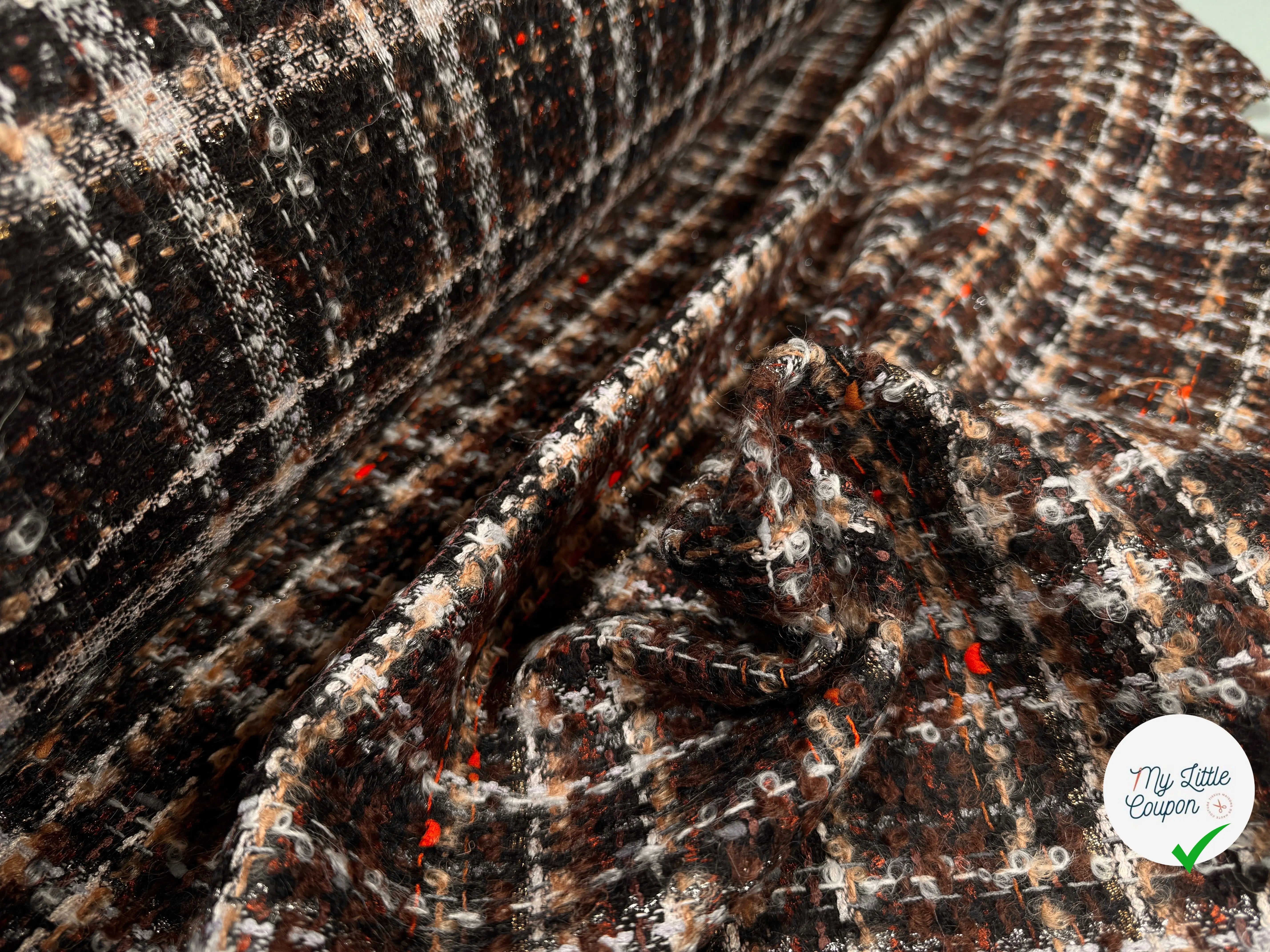TWEED BOUCLETTE DE PRESTIGE MADE IN FRANCE - My Little Coupon