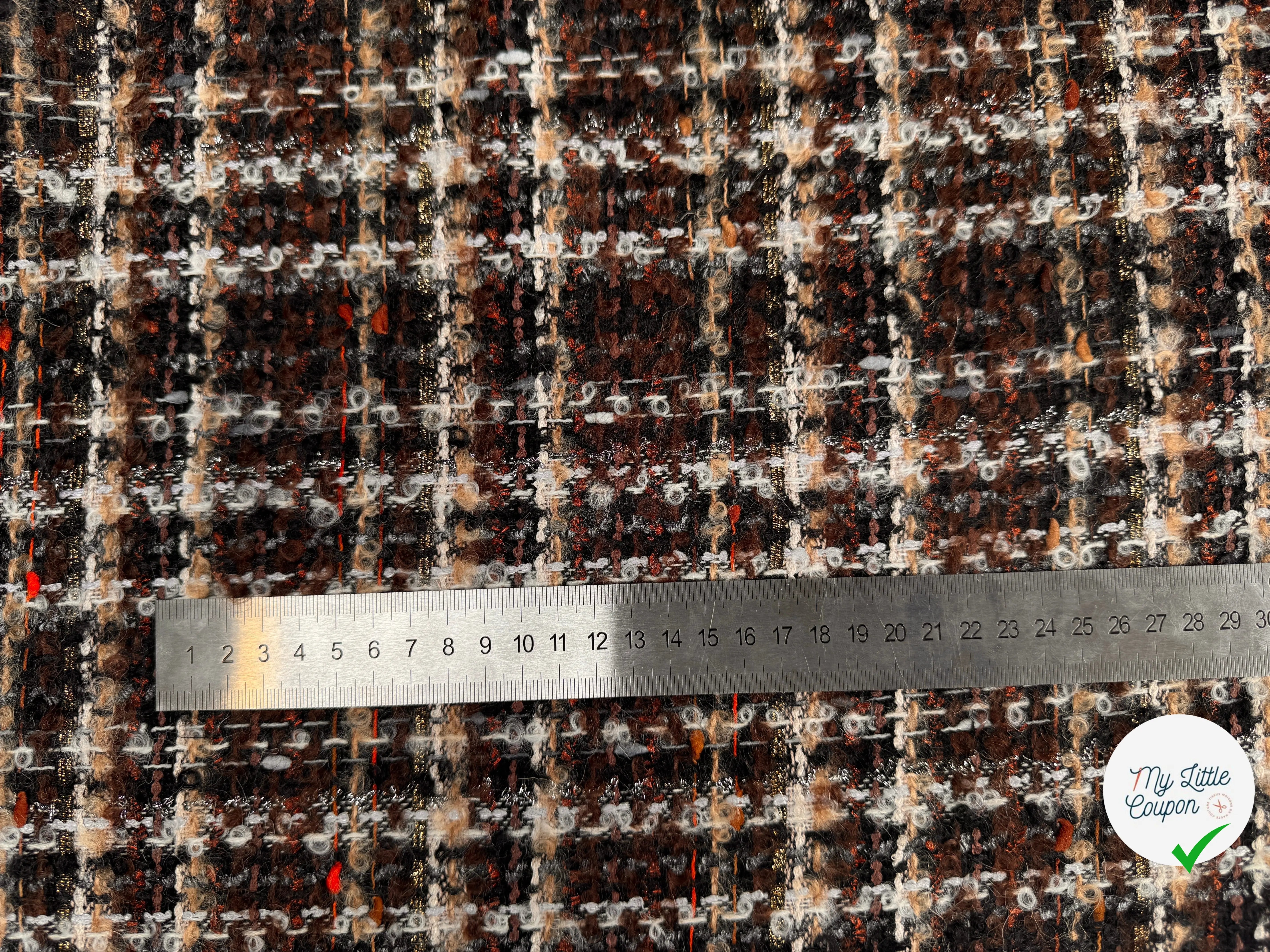 TWEED BOUCLETTE DE PRESTIGE MADE IN FRANCE - My Little Coupon