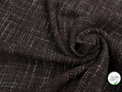 TWEED BOUCLETTE MARRON CHINÉ BLANC - My Little Coupon