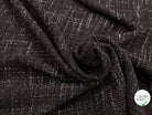 TWEED BOUCLETTE MARRON CHINÉ BLANC - My Little Coupon