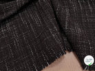 TWEED BOUCLETTE MARRON CHINÉ BLANC - My Little Coupon