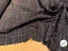 TWEED BOUCLETTE POLYLAINE MARRON NOIR - My Little Coupon