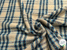 TWEED BOUCLETTE POLYLAINE SERGÉ 10% LAINE ALPAGA BEIGE - My Little Coupon
