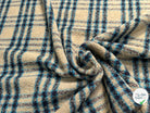 TWEED BOUCLETTE POLYLAINE SERGÉ 10% LAINE ALPAGA BEIGE - My Little Coupon