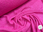 TWEED BOUCLETTE ROSE 100% COTON - My Little Coupon