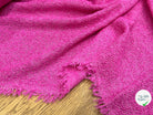 TWEED BOUCLETTE ROSE 100% COTON - My Little Coupon