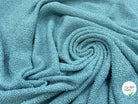 TWEED BOUCLETTE  TURQUOISE 100% COTON - My Little Coupon