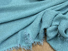 TWEED BOUCLETTE  TURQUOISE 100% COTON - My Little Coupon