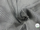 TWEED COTON CARREAUX BLANC & NOIR - My Little Coupon