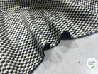 TWEED COTON CARREAUX BLANC & NOIR - My Little Coupon