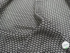 TWEED COTON LOSANGES NOIR ET BLANC - My Little Coupon