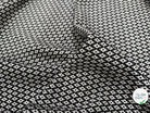 TWEED COTON LOSANGES NOIR ET BLANC - My Little Coupon