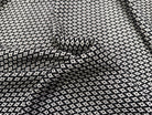 TWEED COTON LOSANGES NOIR ET BLANC - My Little Coupon