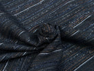 TWEED COTON LUREX BLEU NUIT 80% COTON - My Little Coupon