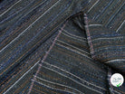 TWEED COTON LUREX BLEU NUIT 80% COTON - My Little Coupon