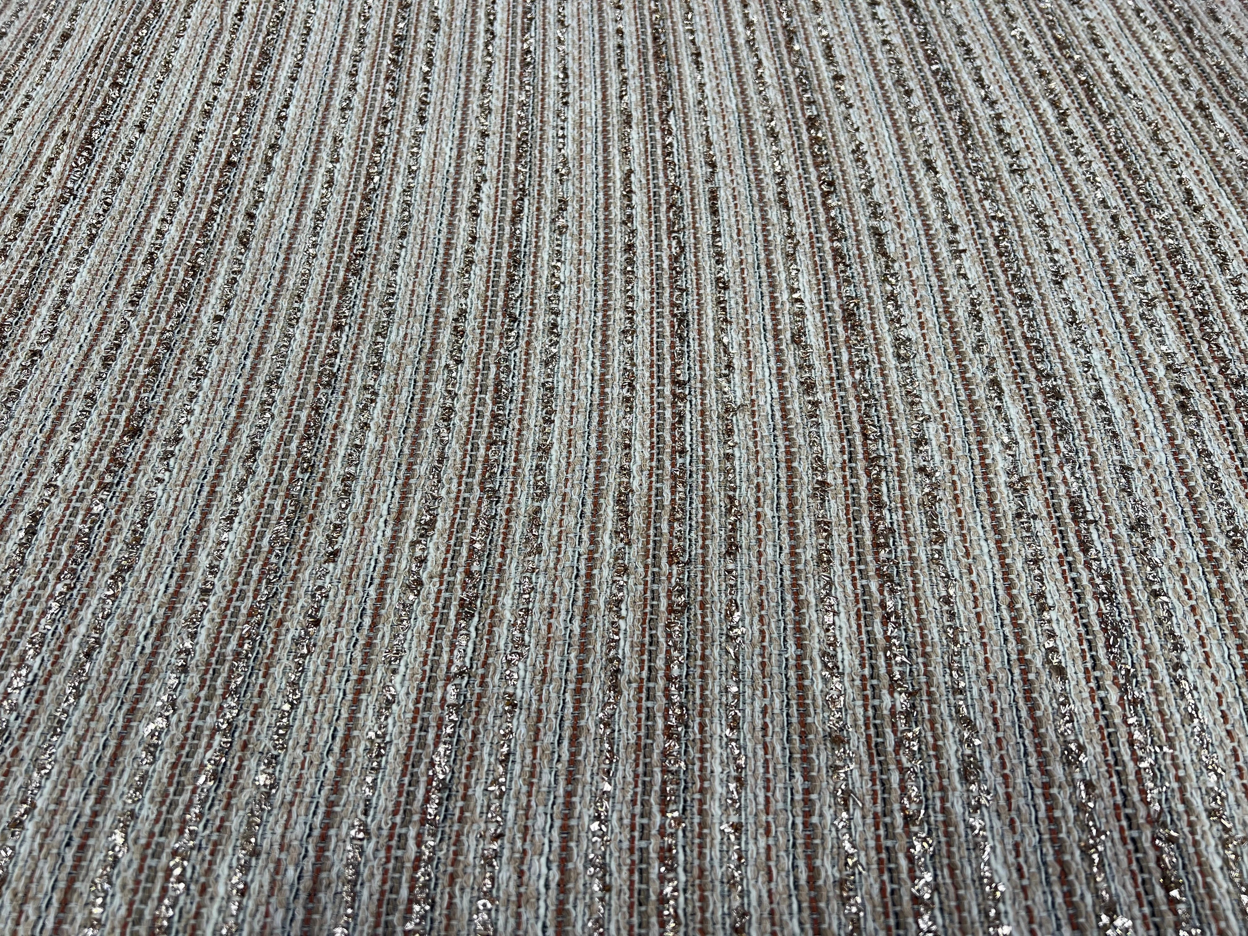 TWEED COTON LUREX DORÉ COULEUR D'AUTOMNE - My Little Coupon