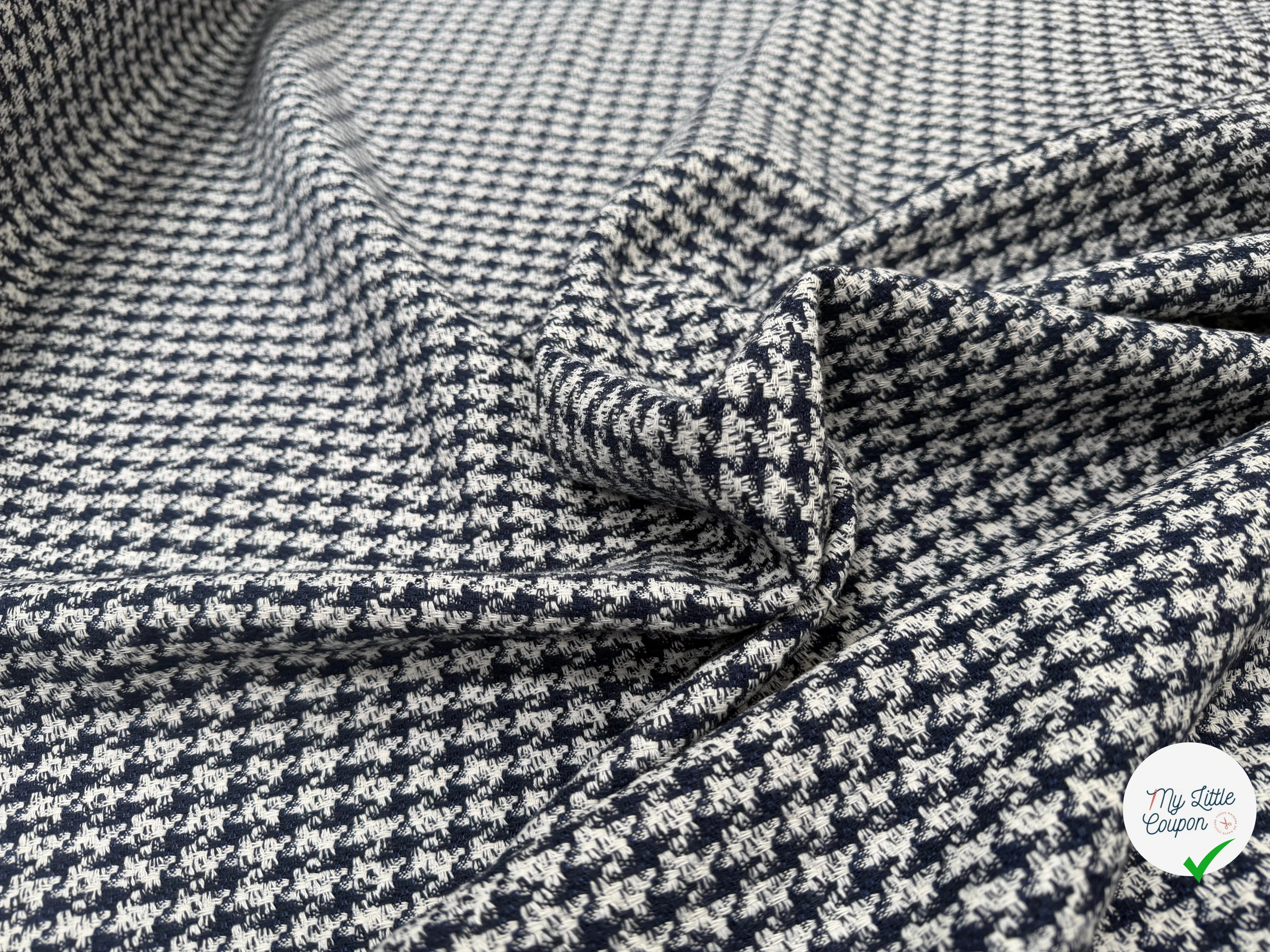 TWEED COTON PIED DE COQ - My Little Coupon