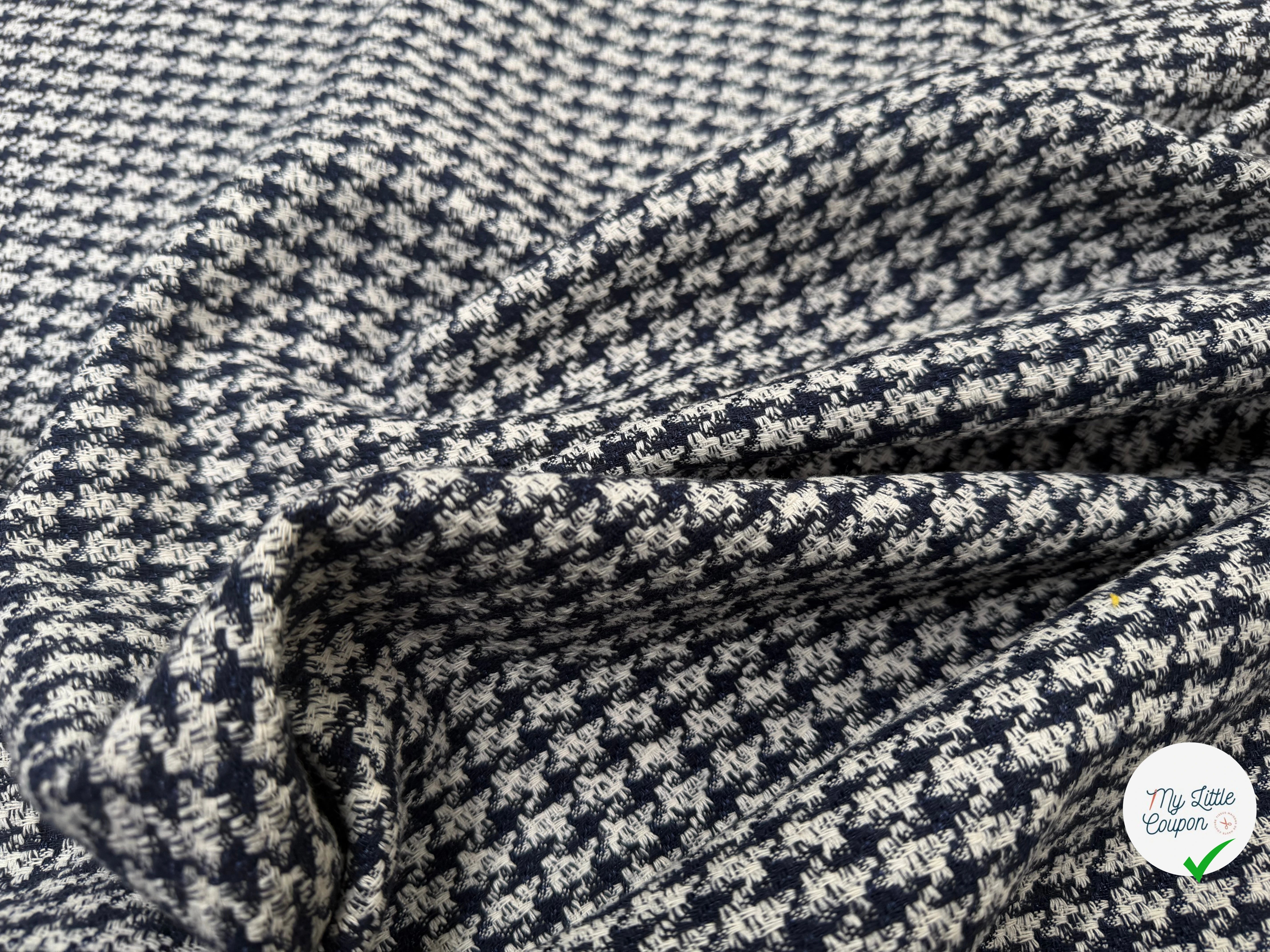 TWEED COTON PIED DE COQ - My Little Coupon
