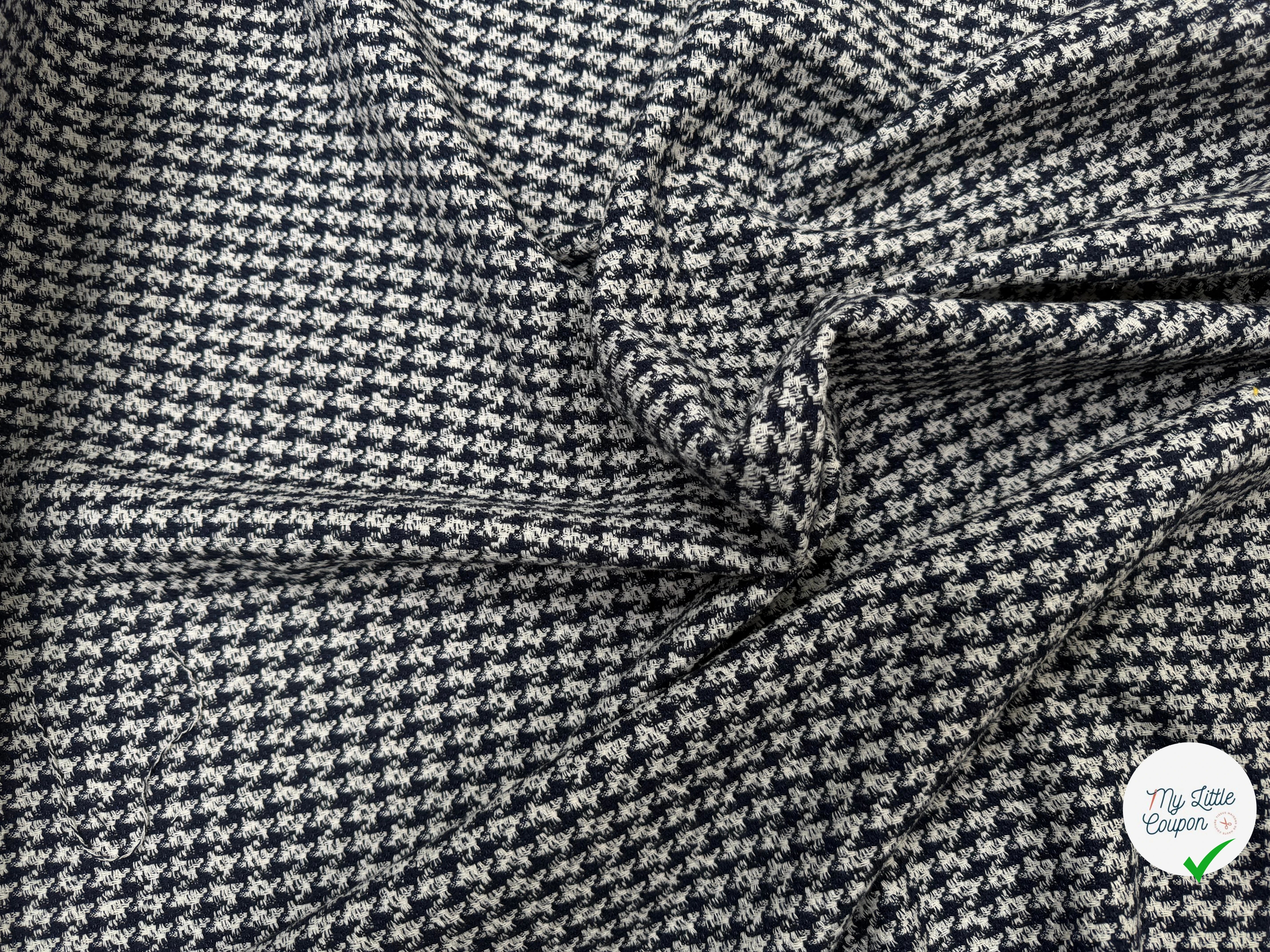 TWEED COTON PIED DE COQ - My Little Coupon