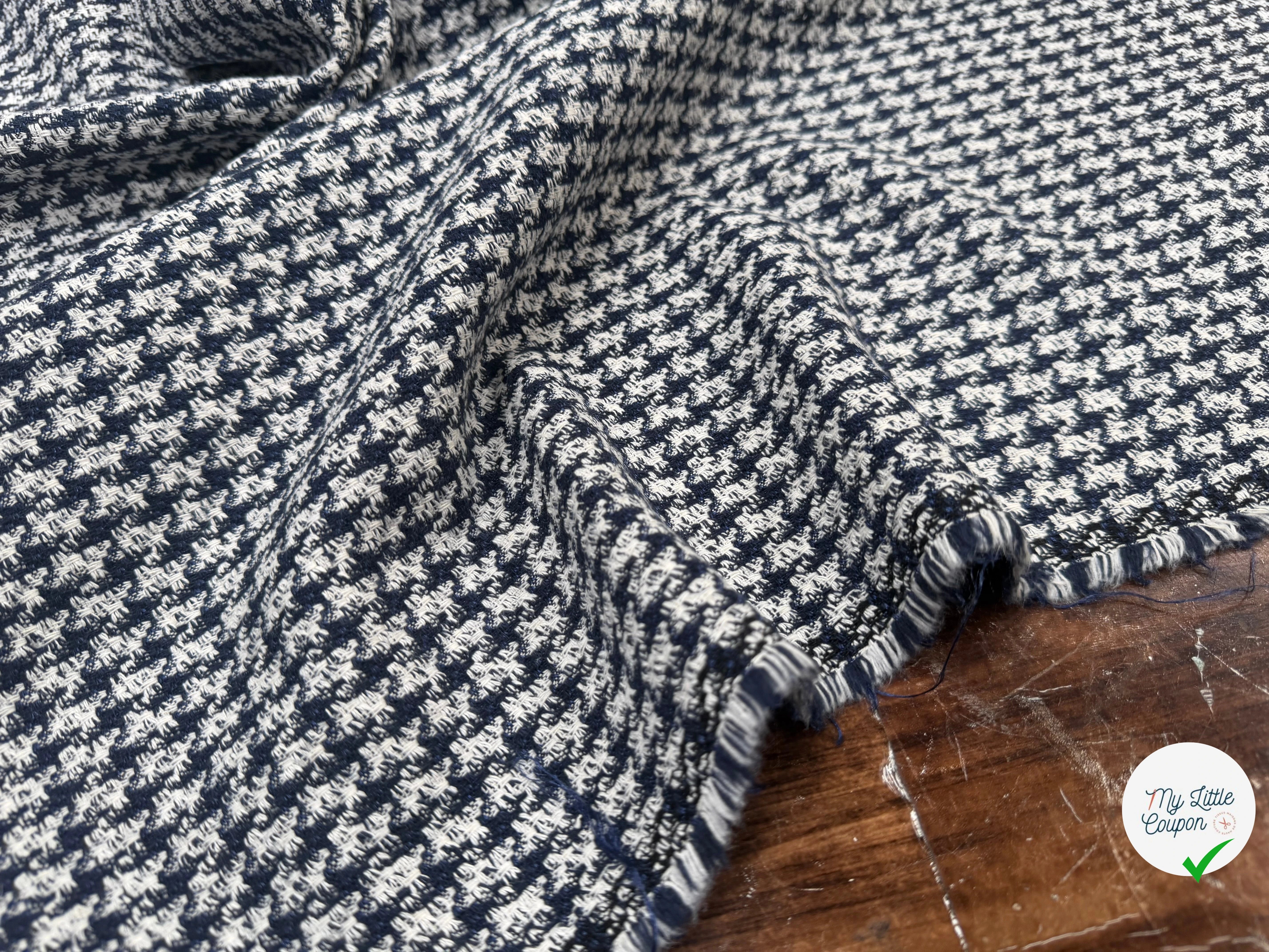 TWEED COTON PIED DE COQ - My Little Coupon