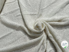 TWEED DE COTON TISSAGE PRESTIGIEUX BLANC 100% COTON - My Little Coupon