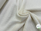 TWEED DE COTON TISSÉ PRESTIGE ULTRA BEAU BLANC CASSÉ - My Little Coupon