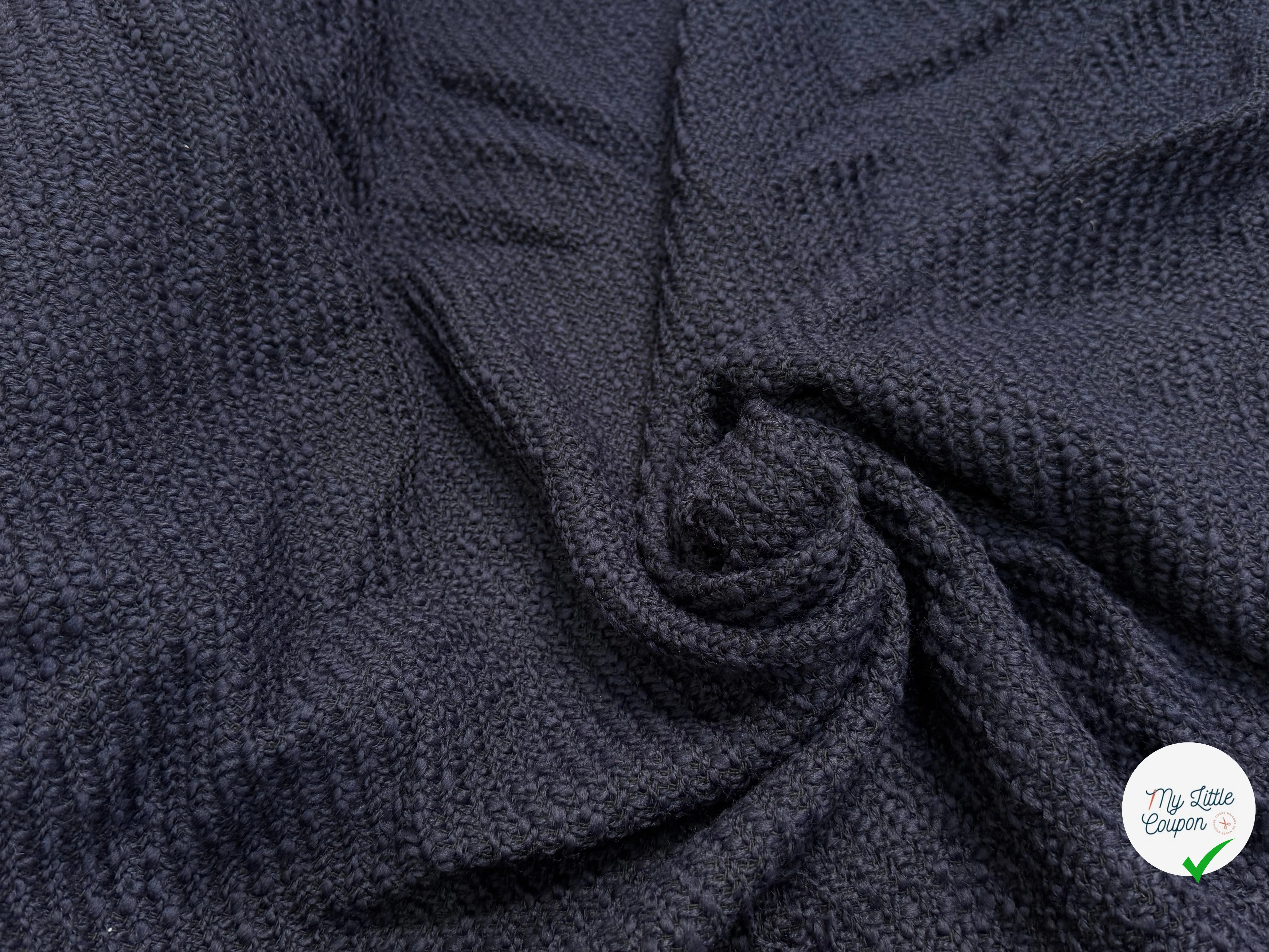 TWEED DE LAINE BOUCLETTE ULTRA BEAU MARINE - My Little Coupon