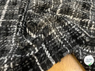 TWEED DE LAINE GRIS À CARREAUX BLANC ET NOIR PRESTIGE FRANCE - My Little Coupon