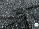 TWEED DE LAINE GRIS & BLUE 6% LUREX - My Little Coupon