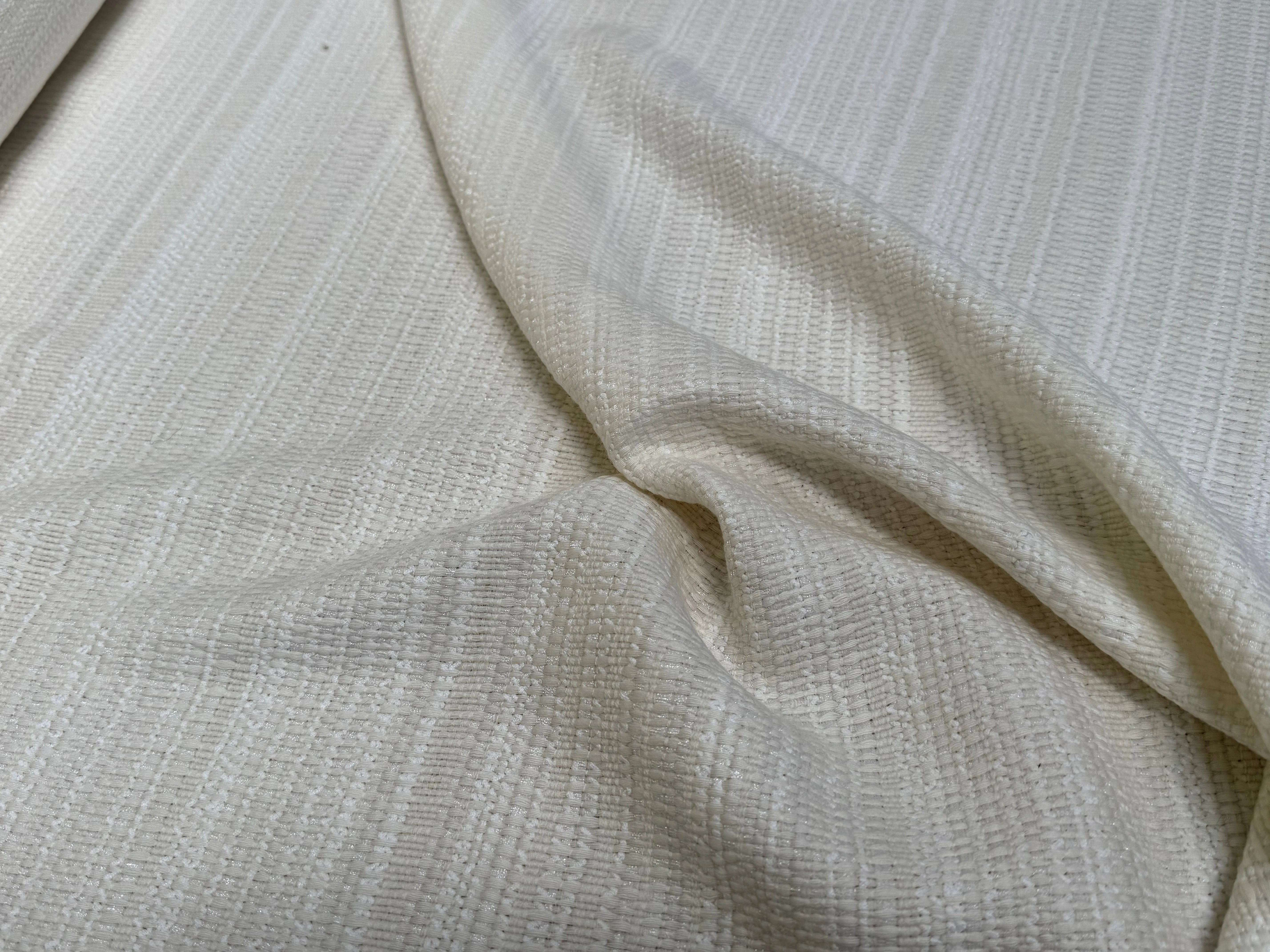 TWEED DE LAINE POLYAMIDE BLANC CASSÉ 63% LAINE - My Little Coupon