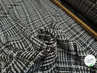 TWEED DE PRESTIGE NOIR & BLANC FABRICATION FRANÇAISE - My Little Coupon