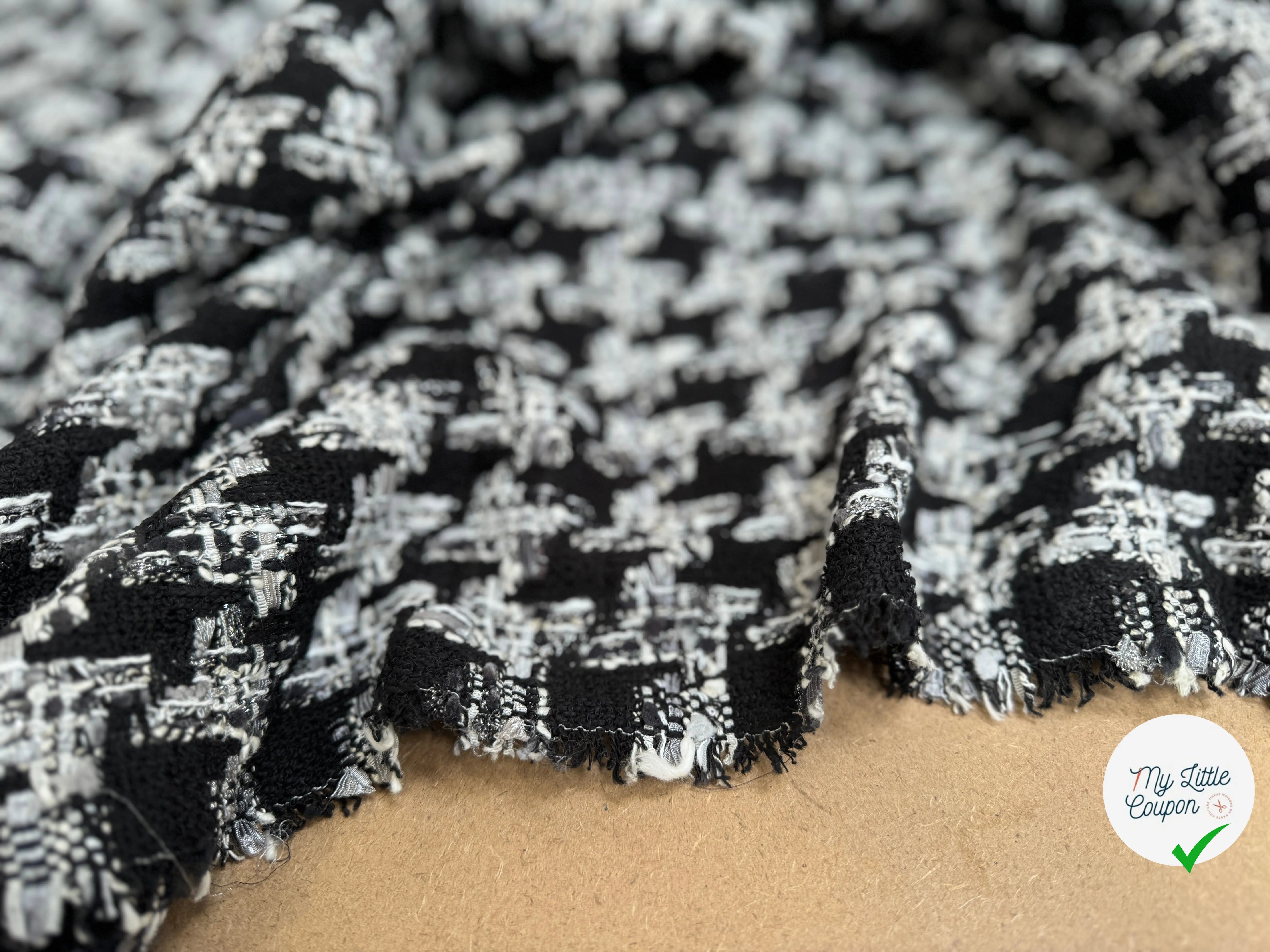 TWEED DE PRESTIGE PIED DE COQ FABRICATION FRANÇAISE - My Little Coupon